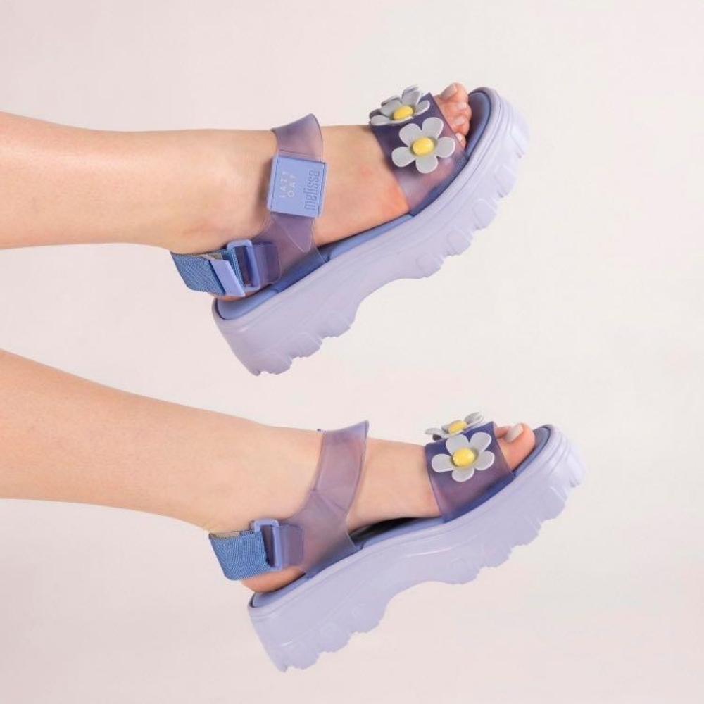 Melissa x Lazy Oaf Platform Flower Sandals
